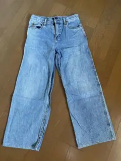UNIQLO ワイドパンツ ライトブルー 31