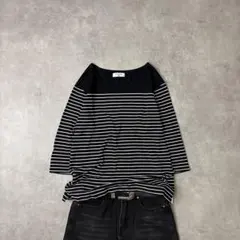 ALOUND STRIPED OVERSIZE LS TEE - メルカリ
