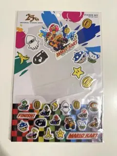 USJ限定 マリオカート ステッカーセット 25周年
