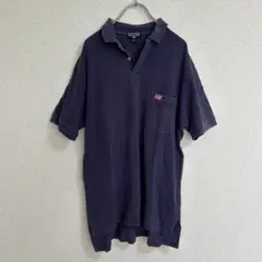 POLO JEANS ラルフローレン ポロシャツ 星条旗 ネイビー M 90s