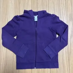 H&M パープル フルジップ パーカー 122/128