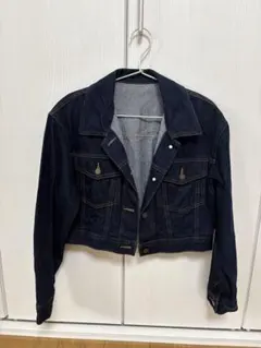 GUダークブルー クロップドデニムジャケットMサイズ