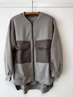 日本製KOFTA グレー ジップアップフリーサイズ(BLACK FRIDAY)