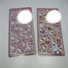 【新品】キティ ボンボンドロップシール　2枚セット　第二弾