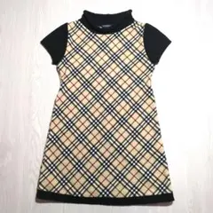 バーバリー　ノバチェック　ワンピース　130　キッズ　半袖　秋　冬