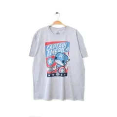 マーベル ファンコ キャプテンアメリカ クルーネック Tシャツ メンズXL 古着