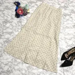 【大人気♡ロングスカート】ローリーズファーム ドット マーメイドスカート