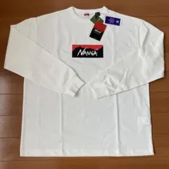 NANGA ECO HYBRID BOX LOGO L/S TEEのサムネイル