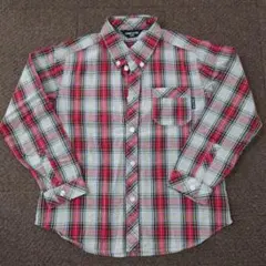 COMME CA ISM 長袖シャツ 120 チェック