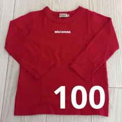 MIKI HOUSE キッズ 長袖カットソー 100cm レッド