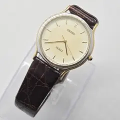 新品電池 美品 SEIKO DOLCE アンティーク QZ 腕時計 クオーツ