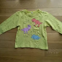 恐竜プリント 長袖Tシャツ 120cm