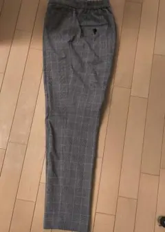 PLST プラステ グレンチェック テーパードパンツ L グレー 【美品】