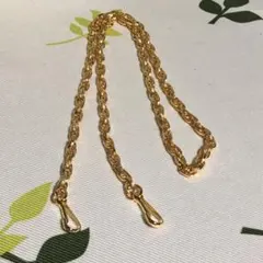 メ(^ ^)y【新品/未使用】ゴールド チェーン ストラップ