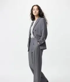 ハイウエスト ワイドパンツ