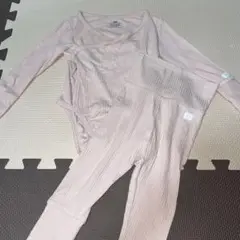 h&m リブラップボディスーツ　ズボンセット　60