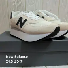 New Balance WL574Z 574+ レディース　 ベージュ/ブラック