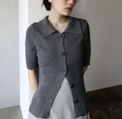 ハーフスリーブサマーニットカーディガン