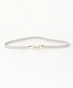 パールビジュ細ゴムベルト パーティーベルト　Fサイズ