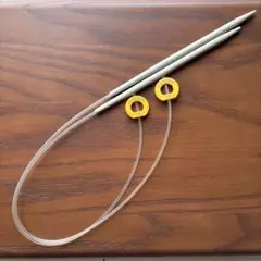 【CLOVER】カラー フレックス針（ロング２本針）11号 45㎝ ストッパー付