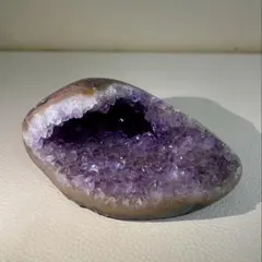 アメジスト マネーボックス グリーン皮 浄化 幸運 魔除 パワーストーン 紫水晶