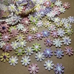 9060刺繍お花モチーフ　ランダム　30枚