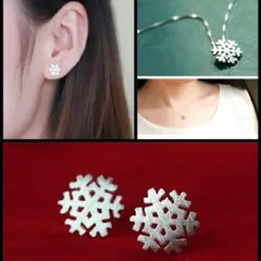 スノボにも☆雪の結晶☆2点セット