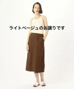 セルロースリネン Iラインミディスカートのサムネイル