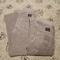 新品 petit main 130cm コーデュロイ スキニー パンツ ２枚