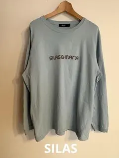 SILAS ロンT 水色　L