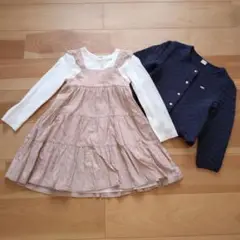プティマイン　ワンピース　カーディガン　セット