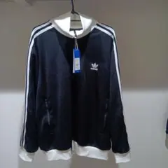 美品adidasベッケンバウアー ブラック/ホワイト ジャージ 3XL