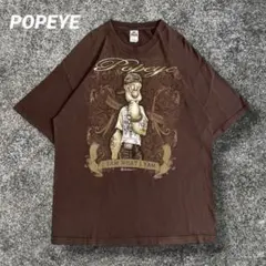 POPEYE Tシャツ　チカーノ　ギャング　00s ブラウン　XL 希少のサムネイル