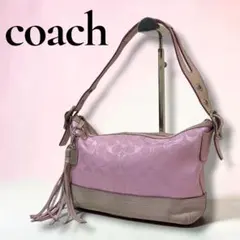 COACH Pink Signature East West Duffleのサムネイル