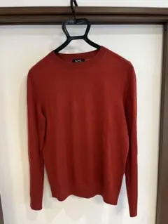【ほぼ新品】A.P.C. レッド ニットセーター S