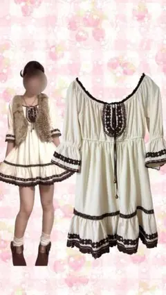 LIZ LISA 姫カジ 平成 半袖ミニワンピースのサムネイル