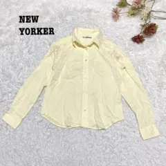 s.2305【ニューヨーカー】長袖 シャツ カジュアル コットン100％ 日本製
