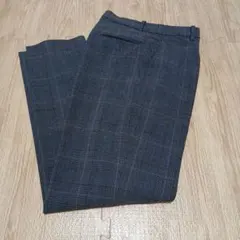 UNIQLO　スマートアンルクパンツ　丈長め　グレンチェック　S