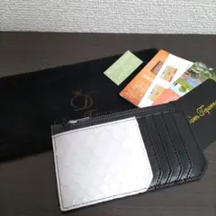 新品 蛇革 パイソン 本革 レザー ウォレット カードケース マネークリップ