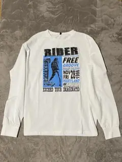 長袖Tシャツ ホワイト ロゴ