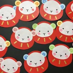 ☆オーダー受付中☆干支だるまセット☆十二支☆ダイカット☆クラフト