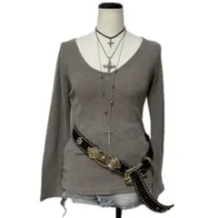 y2k ダークコア　コケット　ゴシック　平成　平成ギャル　ギャル　長袖カットソー