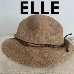 ELLE ハット　ストローハット