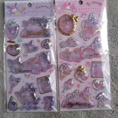 キラキラカプセルシール　クロミ　マイメロ　サンリオ