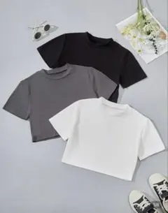 ヘソだしTシャツ　8y ダンス　3着セット