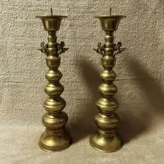 燭台　一対二本　アンティーク　骨董 レトロ まとめて4本 74b4e34cccd9718979765bcae1919c