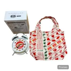 新品未使用✨非売品✨餃子の王将 音声目覚まし時計 エコバッグ