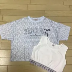 メゾピアノジュニア⭐︎ レーストップス＆タンクトップセット⭐︎140