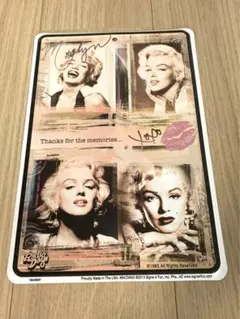 マリリンモンロー ブリキ看板 メタルプレート タトゥー ドクロ 龍 トラ