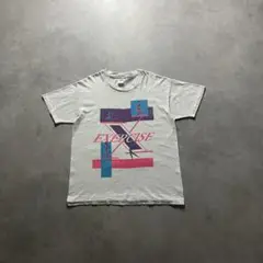 90s ビンテージ エクササイズ アート グラフィック Tシャツ tee 古着